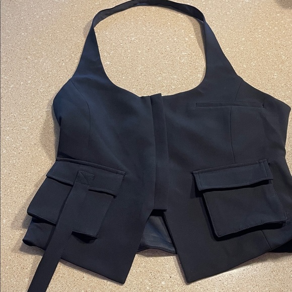 Zara Tops - Zara Black Halter Top with Pockets